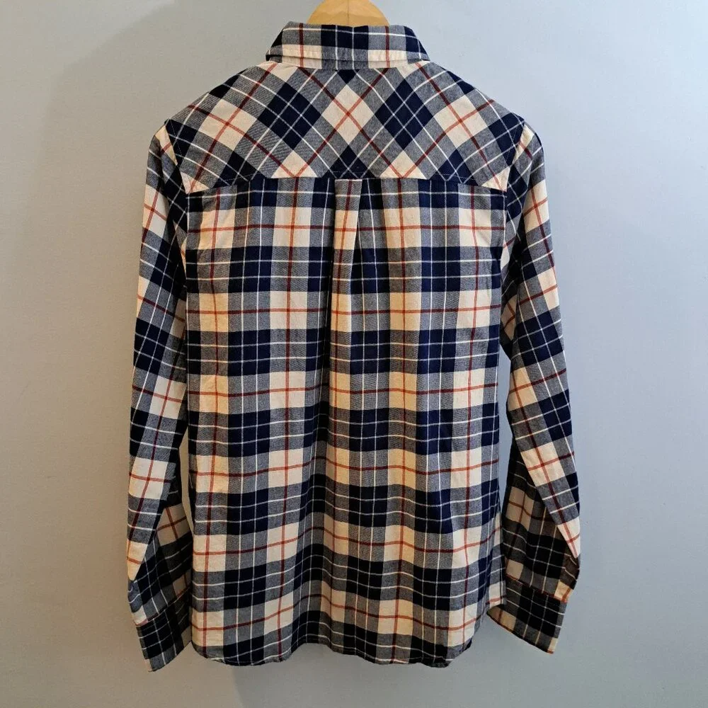 J. Crew Women's Small Soft Washed Flannel Shirt Style #BK533 New With Tag - Picture 3 of 13